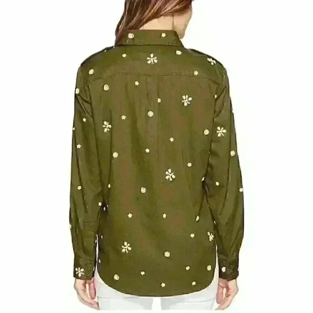 NEW! Joie Women’s XS Hayfa Button-Front Shirt NWT $298 - Picture 2 of 2